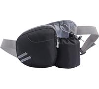 INF Running hydration belt with water bottle holder for men and women Black (ceinture d'hydratation pour course à pied avec porte-bouteille pour hommes et femmes)