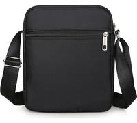 INF Sac à bandoulière en nylon pour homme Six fermetures à glissière