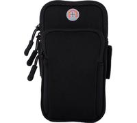 INF Sac à bras pour téléphone portable de sport et de course à pied Le noir S
