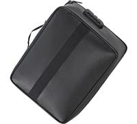 INF Sac à documents ignifuge, trois couches avec serrure Le noir