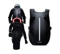 INF Sac à dos de moto réfléchissant - Noir, conception polyvalente