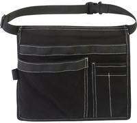 INF Sac à outils de jardin, pochette à outils en tissu Oxford avec ceinture Le noir