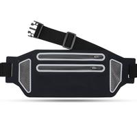 INF Sac banane ultra fin avec double fermeture éclair Le noir