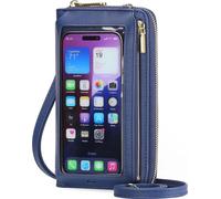 INF Sac Bandoulière Tactile pour Téléphone - Antivol Multifonctionnel Bleu
