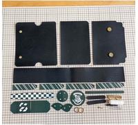 INF Sac Cambridge style anglais en PU kit matériel DIY 16x20x6.5cm pour usage quotidien Le noir