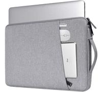 INF Sac pour ordinateur portable 13,3 pouces en toile Gris
