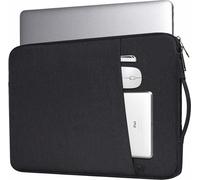 INF Sac pour ordinateur portable 13,3 pouces en toile Le noir