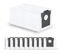 INF Dreame L10s Pro Ultra Lot de 10 sacs d'aspirateur compatibles avec Dreame L10s Pro Ultra Blanc ABS x tissu non tissé 3,2 l Montage facile et absorption fiable de la poussière