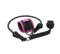 INF Sangle de cheville à double anneau en D - Accessoire de machine à câble pour l'entraînement des muscles des jambes Rose