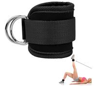 INF Sangles de cheville, poulie de musculation de sangle de cheville Le noir