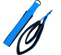 INF Sangles de cheville Yoga Pilates à double anneau - Améliorez votre entraînement Bleu