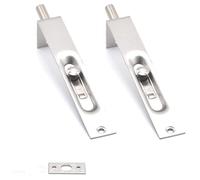 INF Serrure de porte dissimulée en acier inoxydable, boulon de verrouillage 18mm 4 pouces