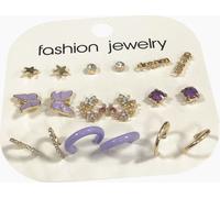 INF Set de coeurs de papillons 9 paires Multicolore