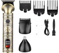 INF Set de tondeuses à cheveux sans fil 3 en 1 : des coupes de cheveux précises pour la maison Or