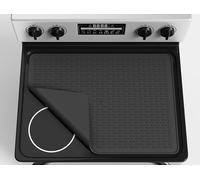 INF Silicone cover for the gap between the stove and the worktop - 28x20 inches black (couverture en silicone pour l'espace entre la cuisinière et le plan de travail)