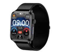 INF Smartwatch avec moniteur d'oxygène sanguin et de pression artérielle Le noir