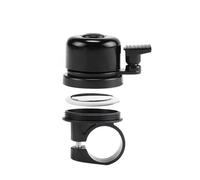 INF Sonnette de vélo avec support Airtag Le noir 22.2 mm