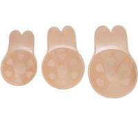 INF Soutien-gorge adhésif oreilles de lapin en silicone invisible et respirant Beige L/XL
