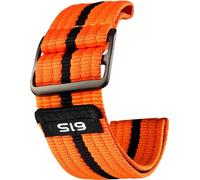 INF Sport sangle nylon pour Garmin Fenix 8/7X/970/965 orange 22 mm