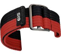 INF Sport sangle nylon pour Garmin Fenix 8/7X/970/965 Rouge 22 mm