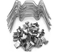 INF Stainless Steel Greenhouse Clamps 100-Piece