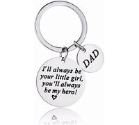 INF Stainless Steel Silver Keyring for Father