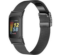 INF Stainless Steel Watch Strap for Fitbit Charge5/6 Black