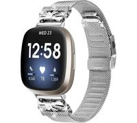 INF Stainless Steel Watch Strap for Fitbit Versa3/4/Sense 2 Silver