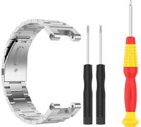 INF Stainless Steel Watch Strap + Screwdrivers Silver Amazfit T-Rex A1918