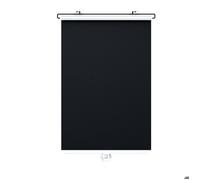 INF Store enroulable sans perçage à ventouse 58x125cm - Noir occultation 99% PVC rétractable avec tige métallique
