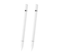 INF Stylet pour écran tactile Stylet 2 en 1 avec fonction d'écriture Blanc Paquet de 2