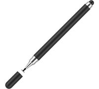 INF Stylus 2 en 1 pour écrans tactiles (double pointe en caoutchouc) blanc