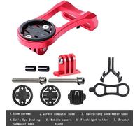 INF Support Compteur Vélo VTT Aluminium, Multi-Compatibilité, Accessoires Vélo Rouge