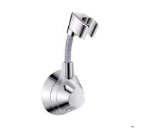 INF Support de Douchette Renforcé Double - Rotation 360° Ventouse Forte Installation Facile Argenté