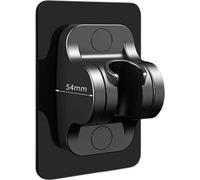 INF Support de pommeau de douche amélioré pour grand panneau, sans perforation (lot de 2) Le noir