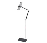 INF Support de sol pour tablettes et téléphones avec deux bras réglables