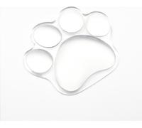INF Support de souris ergonomique en silicone transparent pour bureau Blanc