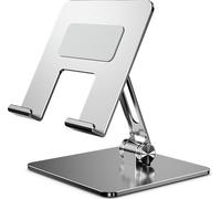 INF Support de tablette pliable en acier au carbone Argent