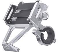 INF Support de téléphone portable pour vélo rotation à 360 degrés Argent