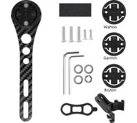 INF Support d'ordinateur de vélo en fibre de carbone pour Garmin, Wahoo, Bryton