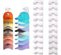 INF Support Mural Multi-Couches pour Casquettes de Baseball - Rangement Facile et Organisé des Chapeaux Blanc