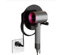 INF Support mural pour sèche-cheveux en aluminium Gris