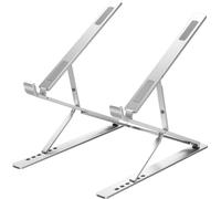 INF Support pliable pour ordinateur portable en alliage d'aluminium Argenté