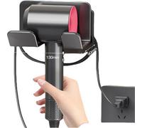 INF Support pour sèche-cheveux Dyson, support mural en aluminium Gris