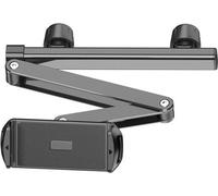 INF Support voiture pliable en ABS pour tablette et smartphone, fixation appui-tête arrière, noir, 1 pièce