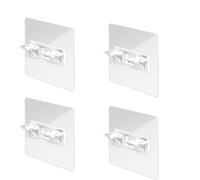 INF Supports d'étagères autocollants - Supports d'étagères 4-pack Transparent