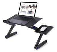 INF Table pour ordinateur portable Smart réglable 17 pouces noir