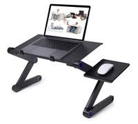 INF Table pour ordinateur portable Smart réglable 17 pouces noir