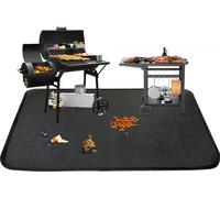 INF Tapis de barbecue extérieur large 80"x48" - ignifuge et résistant à la chaleur