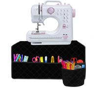 INF Tapis de machine à coudre pour table avec poches Le noir